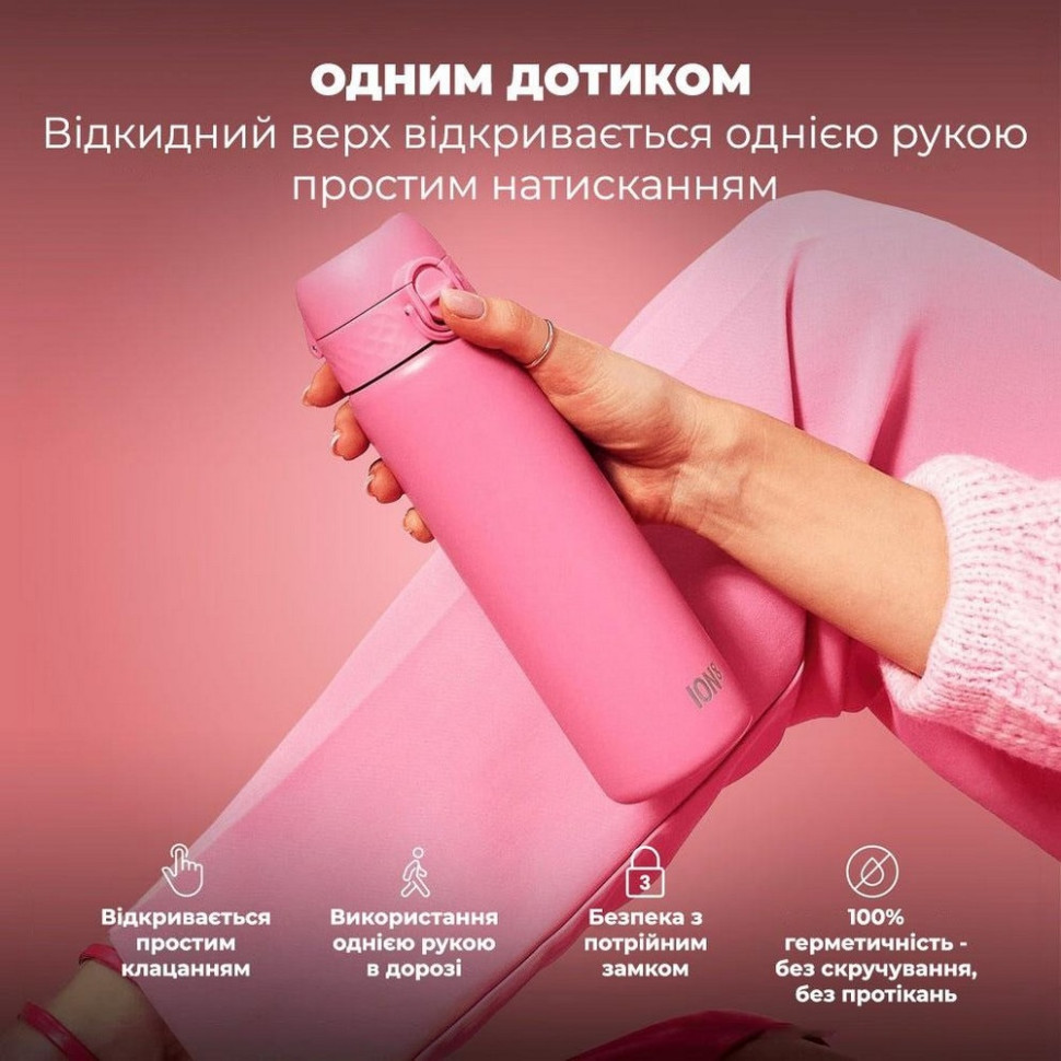 Пляшка для води вакуумна Vacuum Insulated ION8 I8TS500ROSEB 500 мл, Rose Bloom