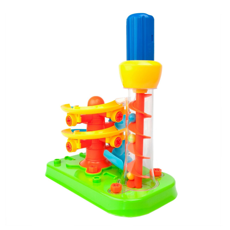 Дитячий конструктор Гірка-спіраль Edu-Toys JS022 з інструментами