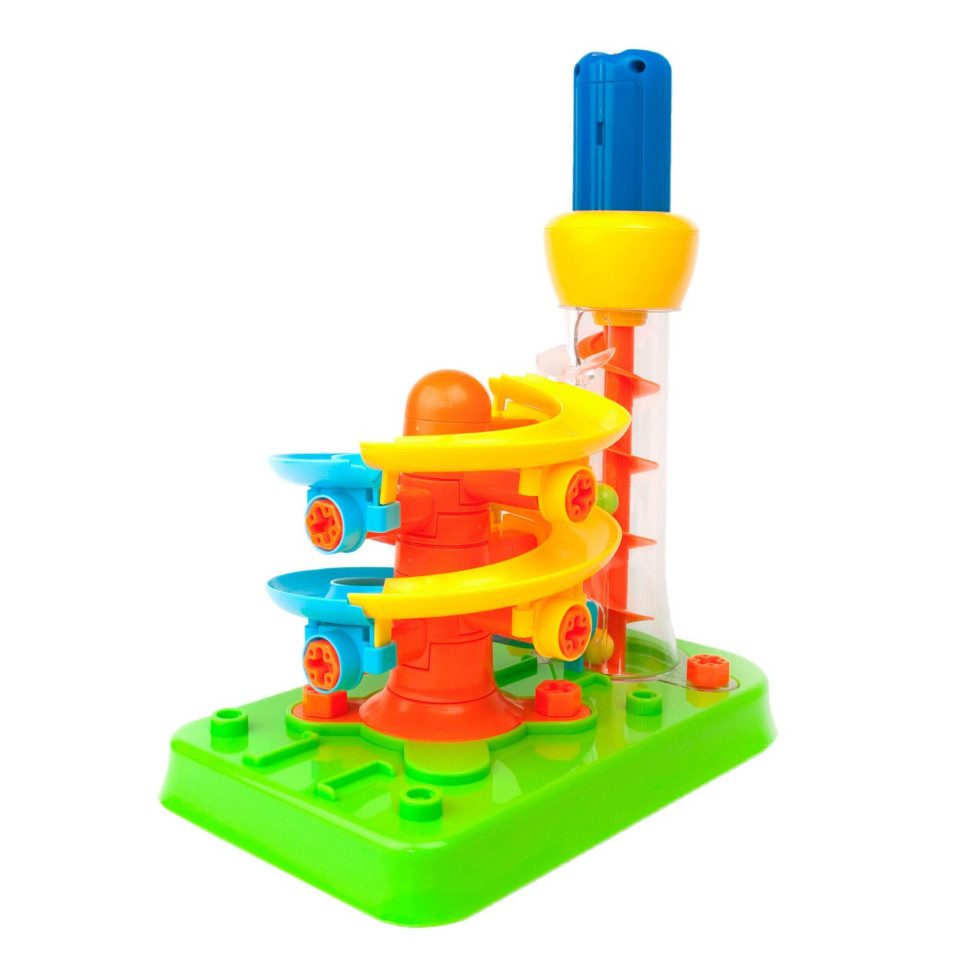 Дитячий конструктор Гірка-спіраль Edu-Toys JS022 з інструментами