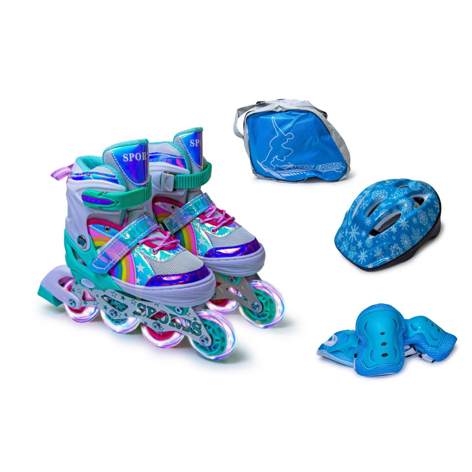 Комплект ролики та спорядження Scale Sports 593312199 тиффані, розмір 30-33