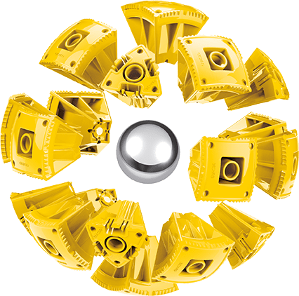 Конструктор магнітний Geomag KOR Pantone Yellow | Магнітний конструктор Геомаг Кор жовтий PF.800.675.00