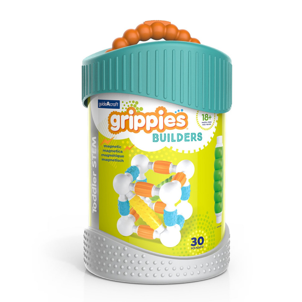 Магнітний конструктор Grippies Builders Guidecraft G8312, 30 деталей