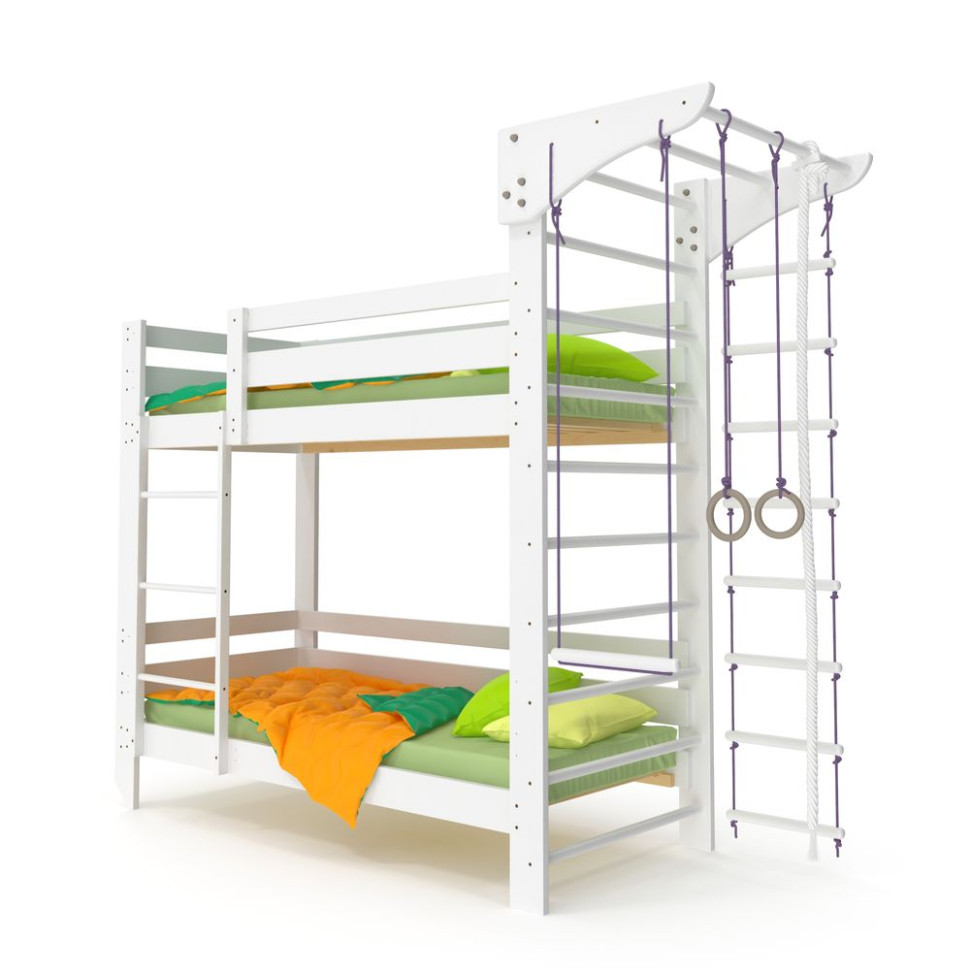Двухъярусная спортивная кровать SportBaby babyson 10, 80x190см