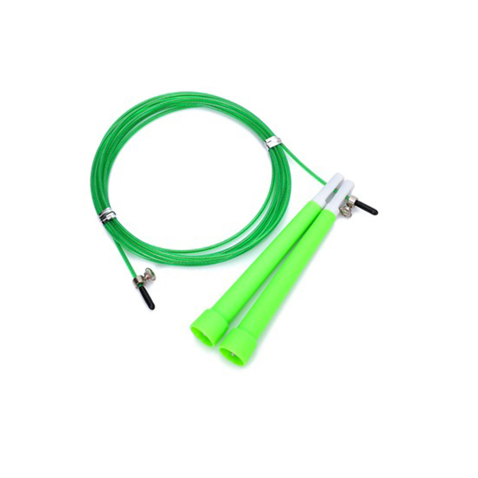Скакалка скоростная Bambi MS 3765(Green) 290 см, ручка пластик, веревка резина+металл