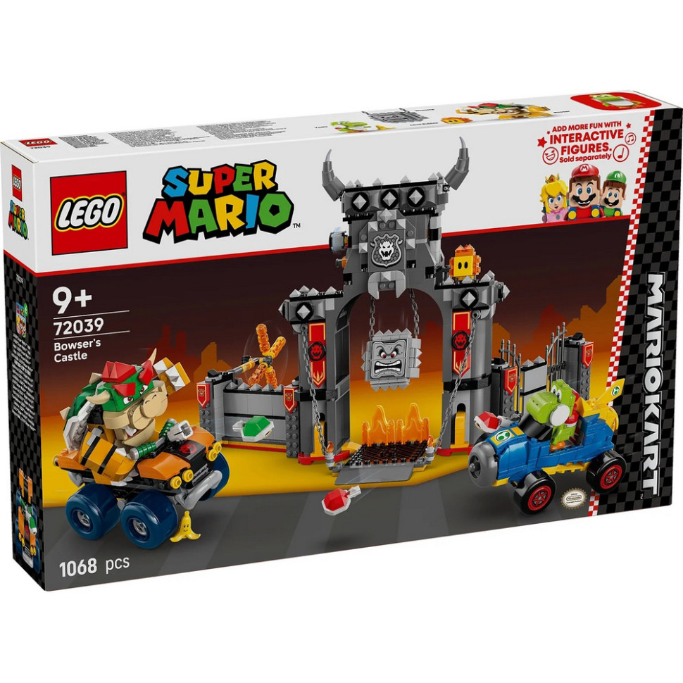 Конструктор Super Mario Mario Kart – Bowser та його замок LEGO 72039, 1068 деталей