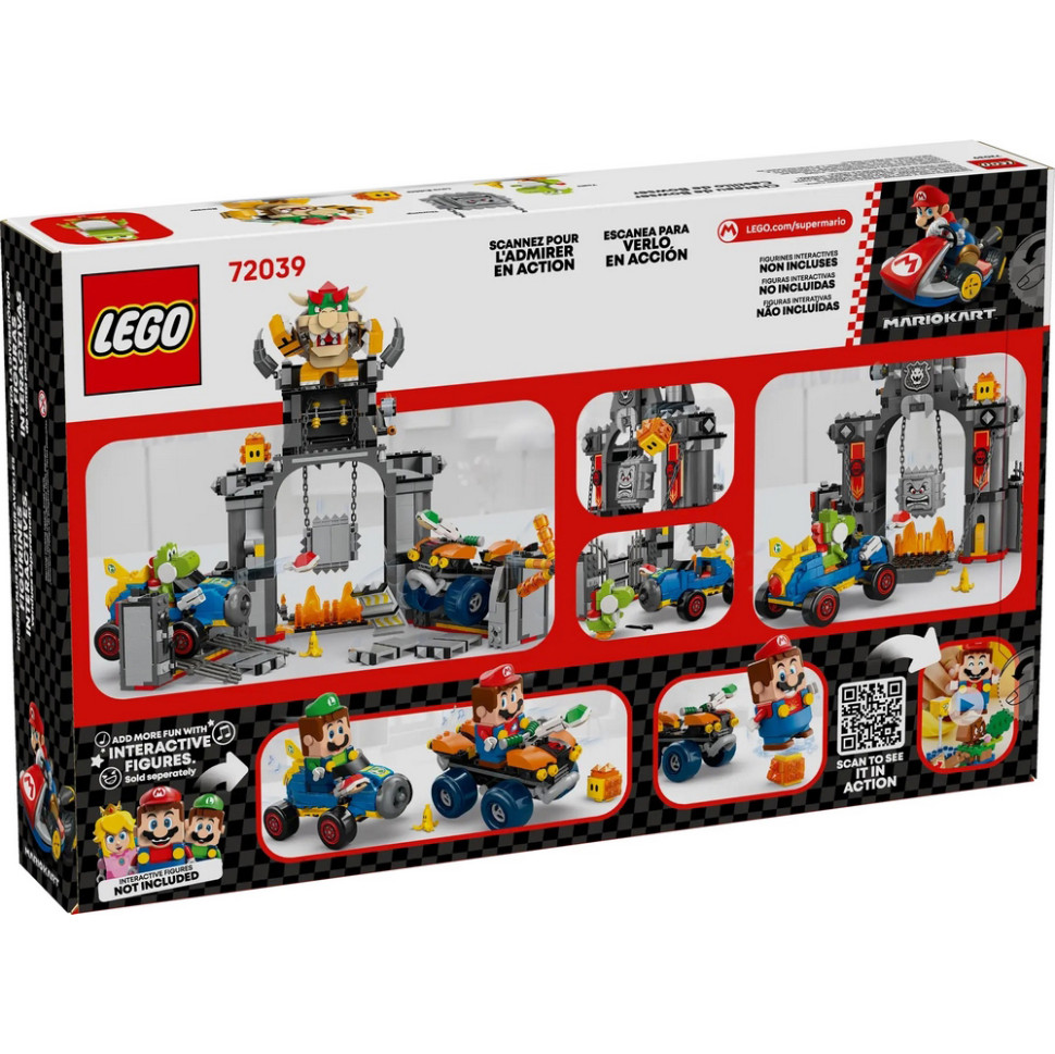 Конструктор Super Mario Mario Kart – Bowser та його замок LEGO 72039, 1068 деталей