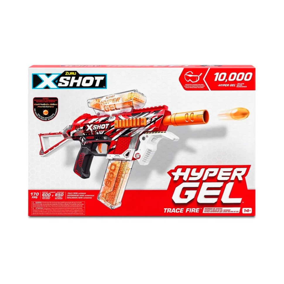 Швидкострільний бластер Hyper Gel medium X-Shot Zuru 36621R 10 000 гелевих кульок