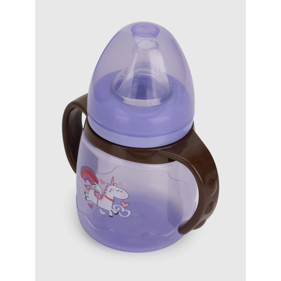 Поїльник з силіконовим носиком Mega Zayka MGZ-0314(Violet) 180 мл