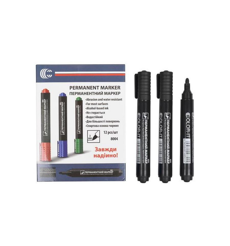 Маркер чорний COLOR-IT 8004(Black) Diamont 