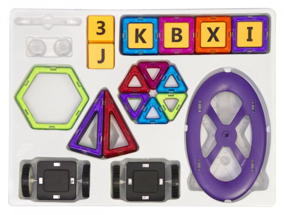 Конструктор Magplayer магнитный набор 98 эл. MPA-98