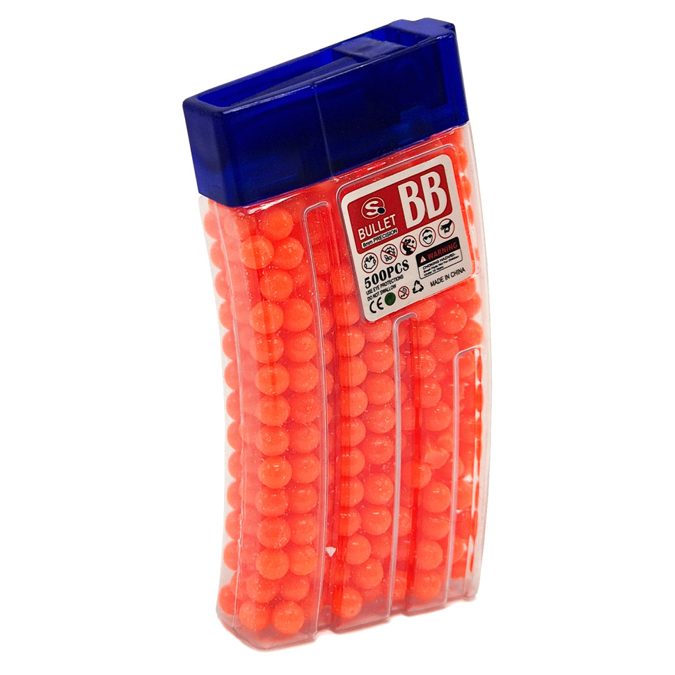 Пульки для детского оружия Bambi TD2023133(Orange) пластик 6 мм, 500 шт