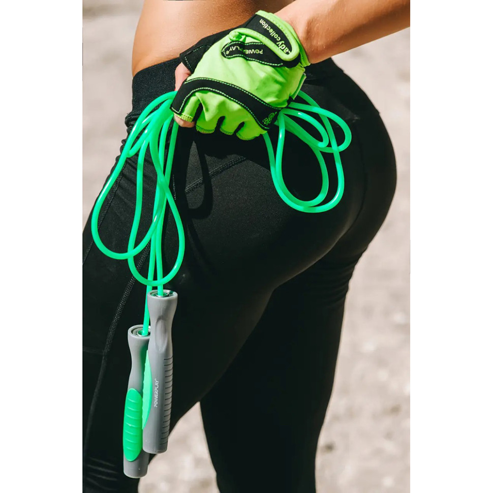 Скакалка PowerPlay PP_4204_Green, Зеленая