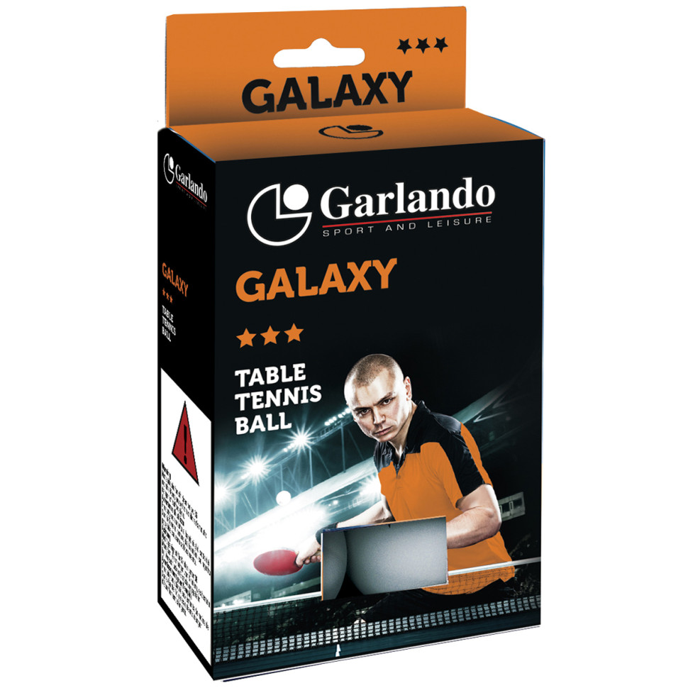 Мячи для настольного тенниса Galaxy 3 Stars Garlando 929523, 6 шт. (2C4-119)