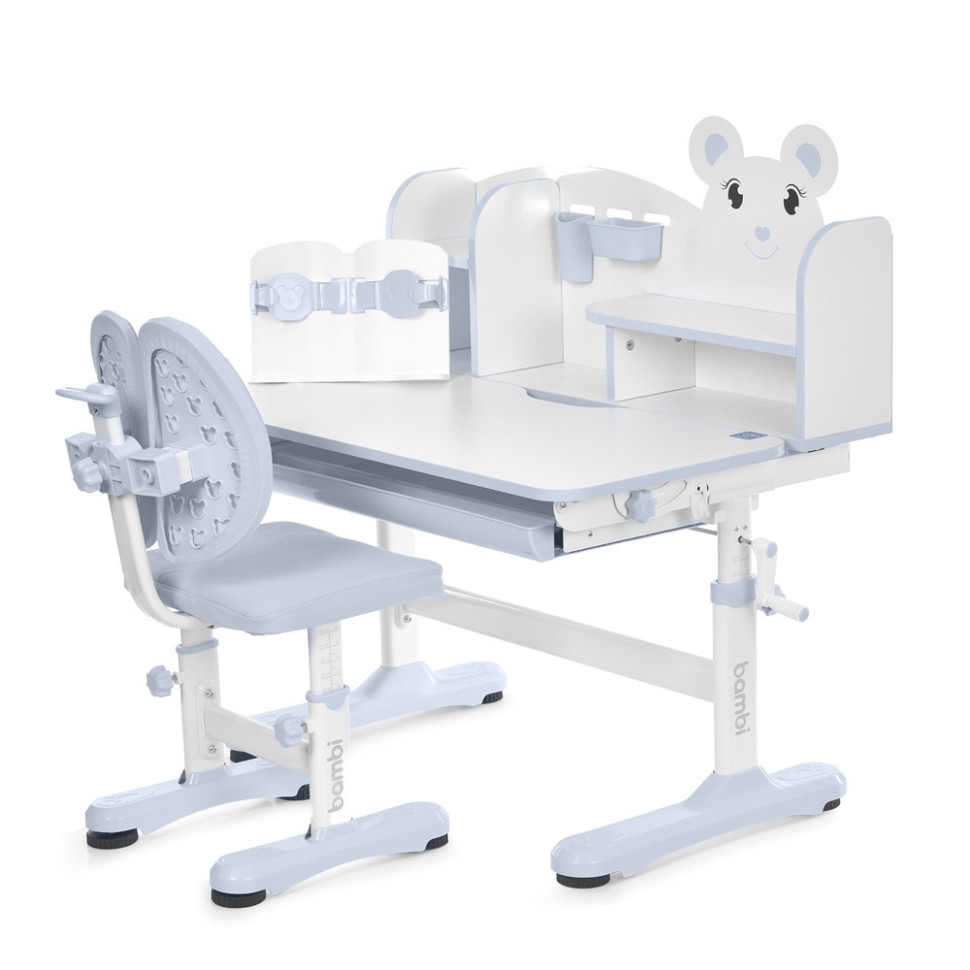 Дитяча Парта Bambi M 5800-11 сірий, зі стільчиком