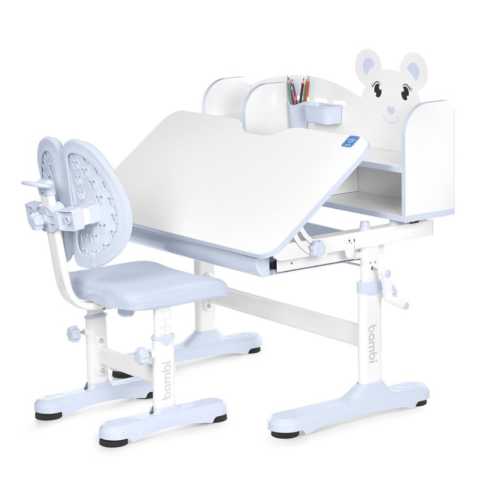 Дитяча Парта Bambi M 5800-11 сірий, зі стільчиком