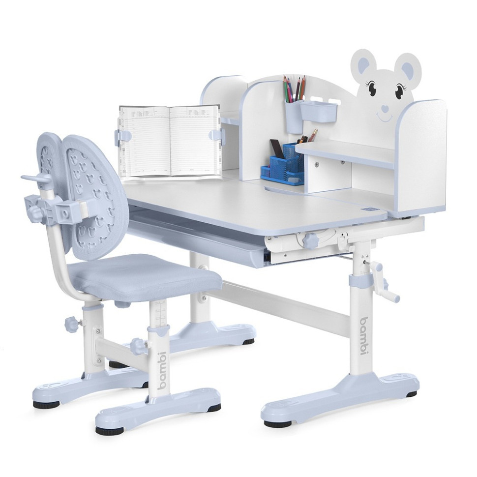 Дитяча Парта Bambi M 5800-11 сірий, зі стільчиком