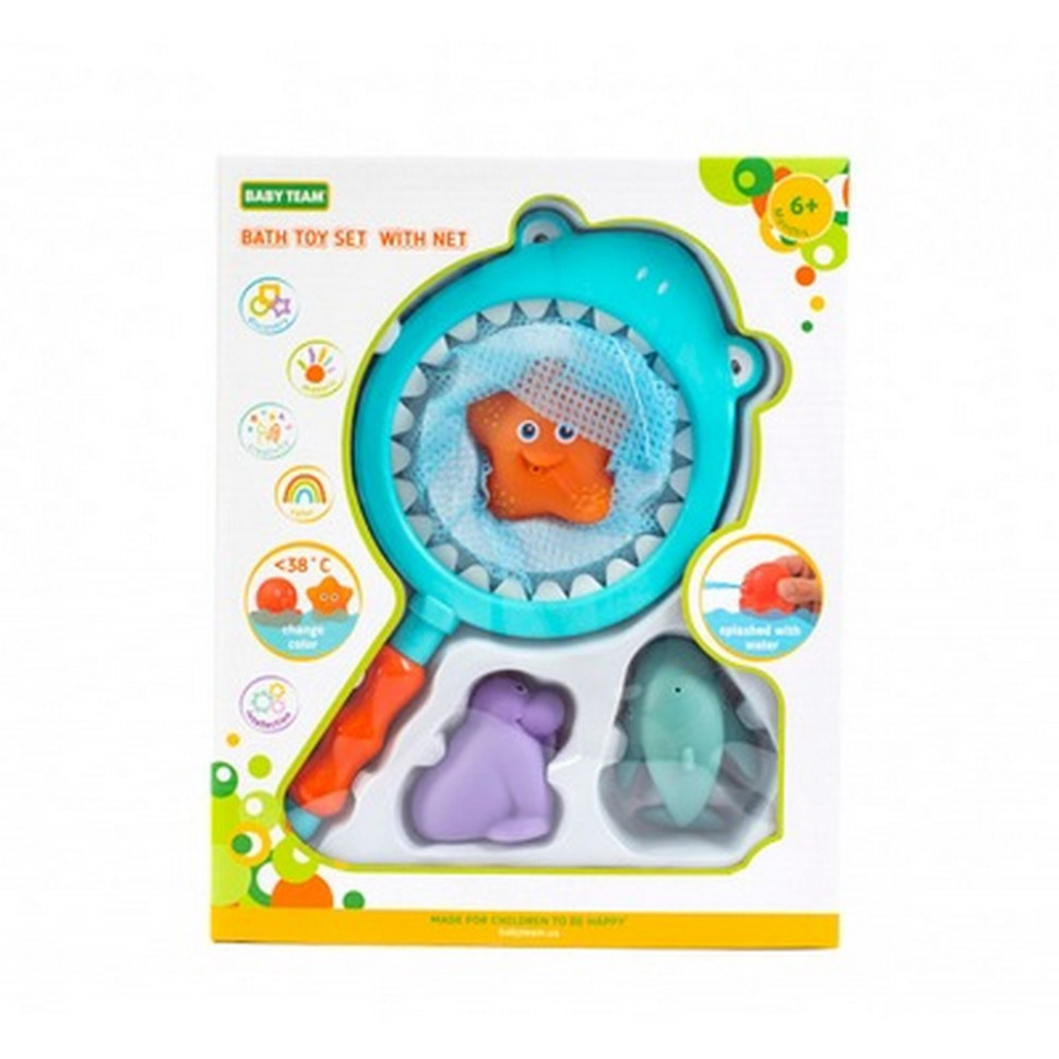 Набір для ванни (сачок з іграшками) Baby Team 9027BT