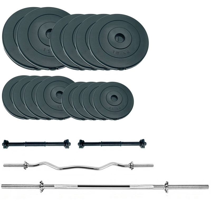 Набор штанг + гантели Gym Set 2 Rock Pro Newt NE-PL-SET2-115, 115 кг