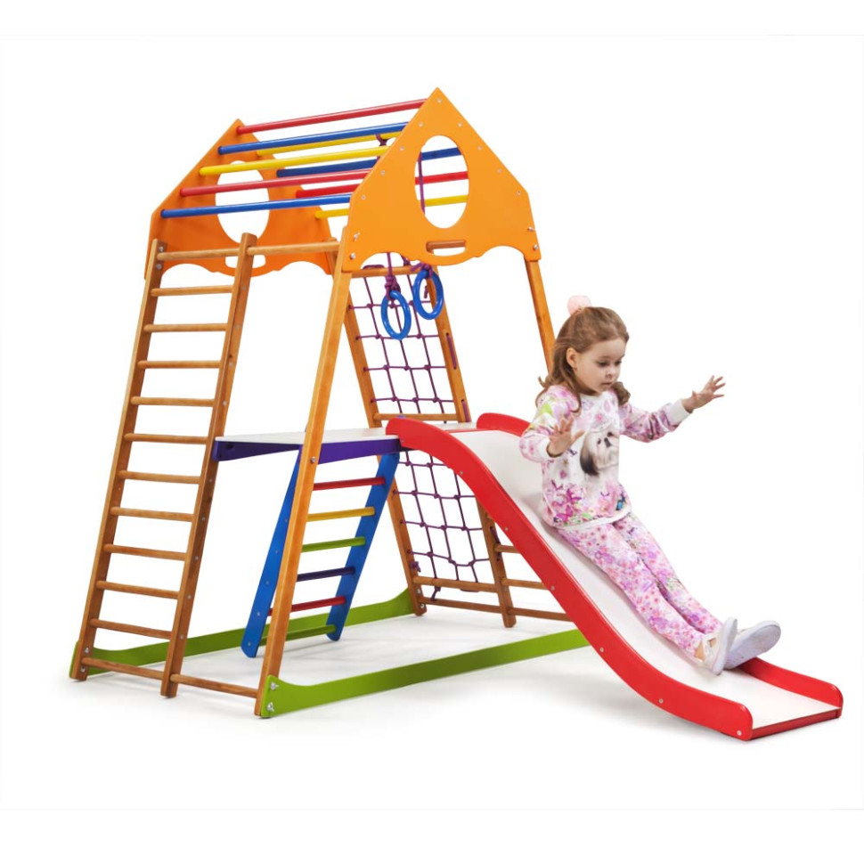 Дитячий спортивний комплекс SportBaby KindWood Plus 2 для дому