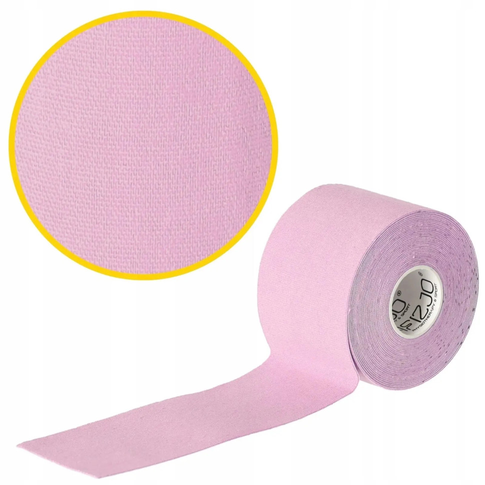 Лента кинезиологическая (кинезио тейп) 4FIZJO 4FJ0625 Light Pink 5 см 5 м