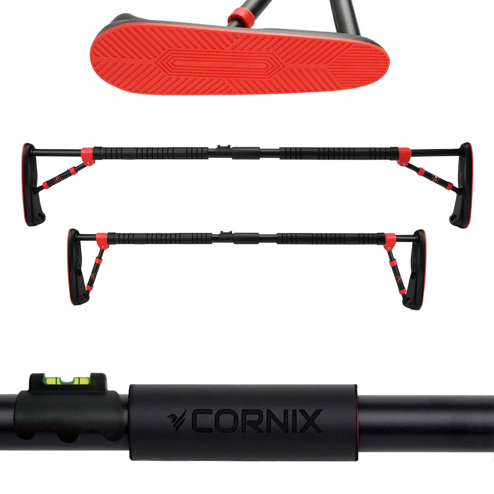 Турнік розсувний Elite Cornix XR-0292 Black/Red, розмір 130 х 170 см