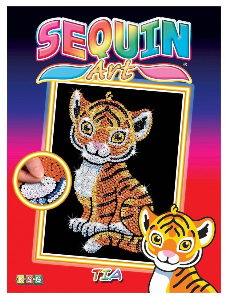 Набір для творчості Sequin Art RED Tia Tiger SA1413