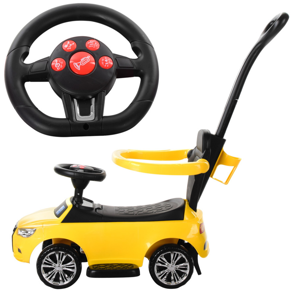 Каталка-толокар Bambi M 3503A-6 Жовтий 2 в 1