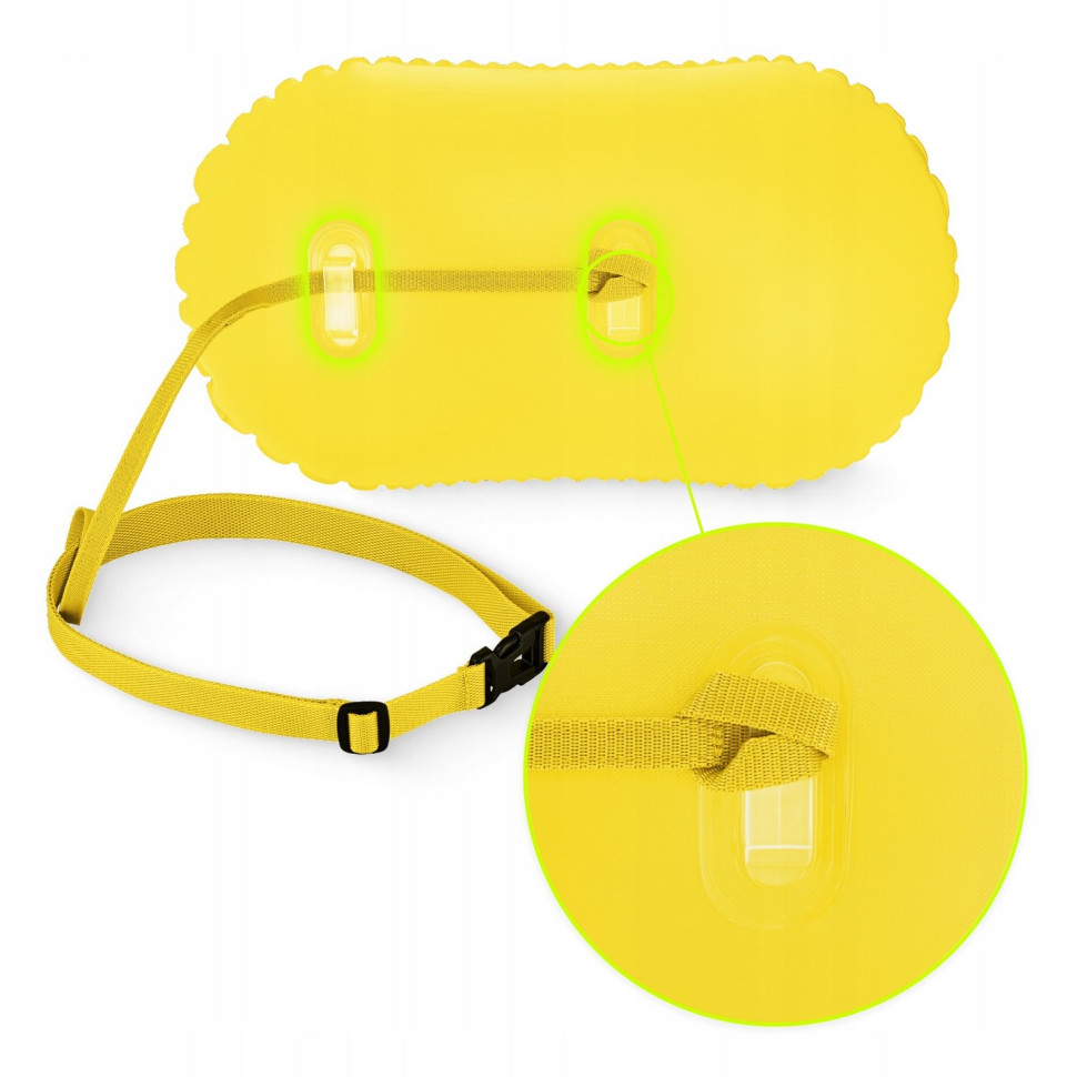 Буй для плавания Basic TSUNAMI P-5907739316806 надувной, Yellow