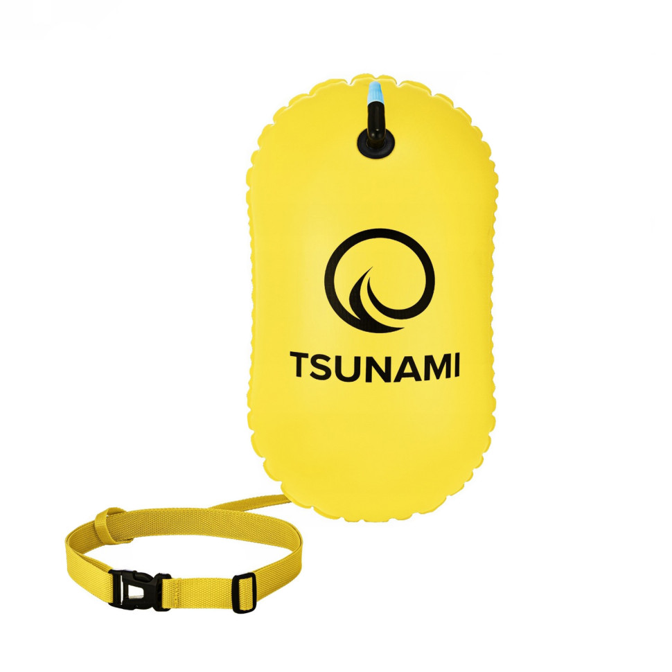 Буй для плавання Basic TSUNAMI P-5907739316806 надувний, Yellow