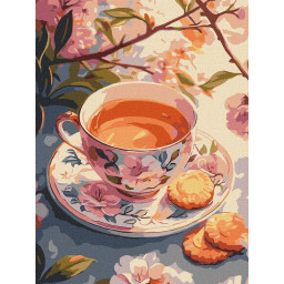 Картина по номерам "Цветочный чай" ©art_selena_ua Идейка KHO5722, 30х40 см Картина по номерам "Цветочный чай" ©art_selena_ua Идейка KHO5722, 30х40 см