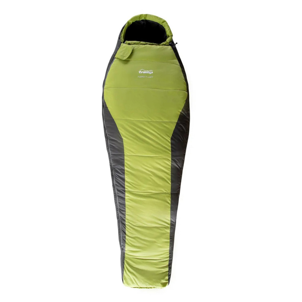 Спальный мешок Fjord Regular Tramp UTRS-094R-L, кокон левый, green/grey