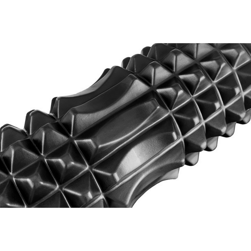 Массажный ролик Solid Grid Roller v.2.2 s EasyFit EF-2053-BK 45 см, черный