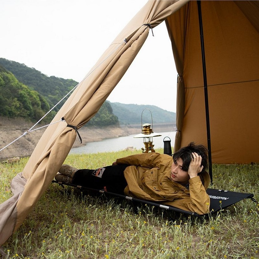 Ліжко складне XJC05 NH20JJ001 Naturehike 6927595777428, Поліестер Oxford/алюміній, зелений