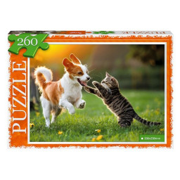 Пазл классический "Друзья" Danko Toys С260-14-07, 260 элементов