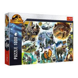 Пазл классический "Слежка за динозаврами" Jurassic World Trefl 10727, 1000 элементов
