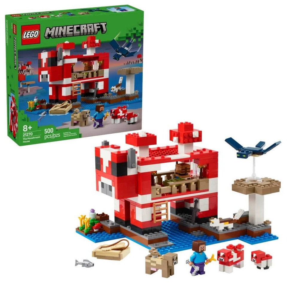 Конструктор детский Грибной дом LEGO 21270, 500 деталей