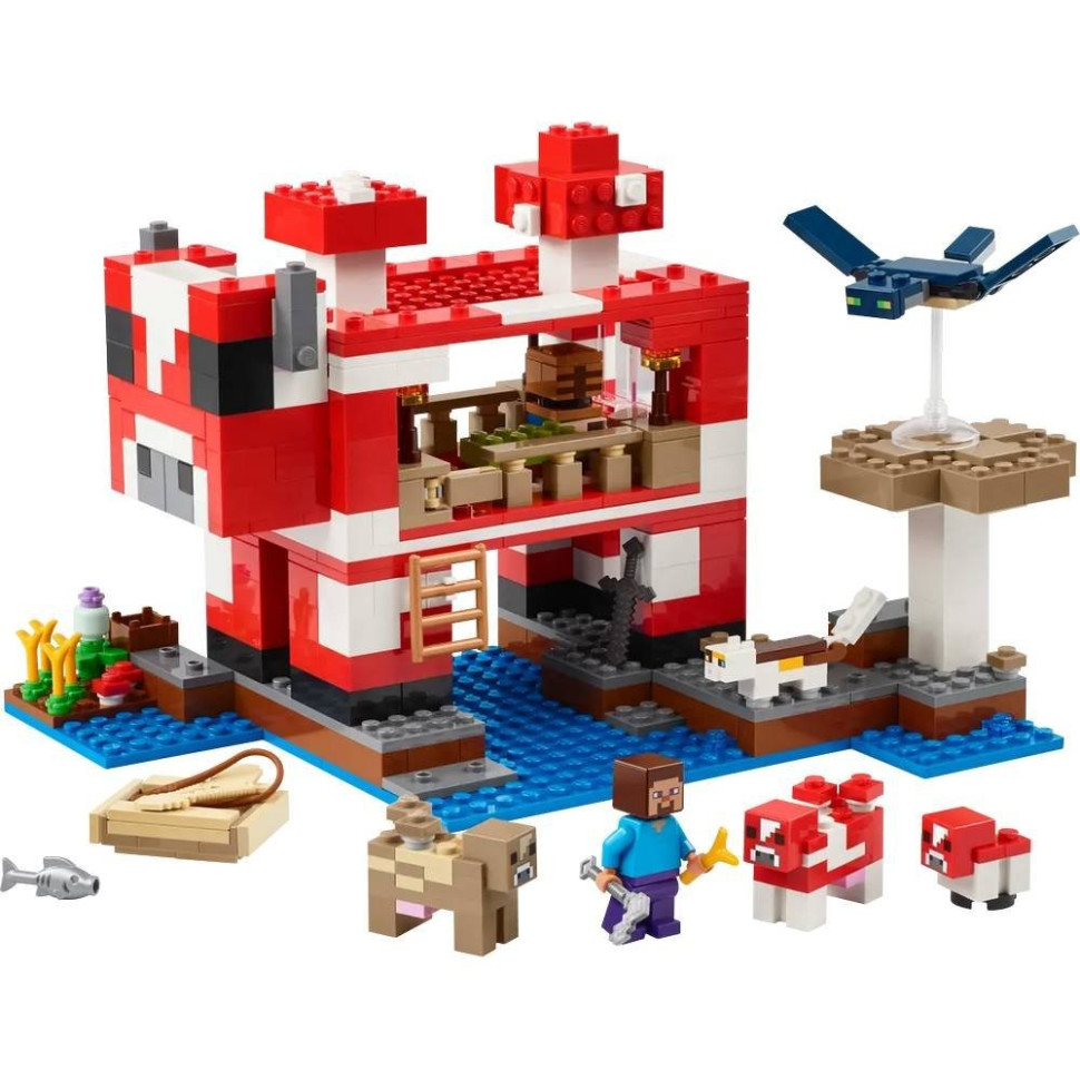 Конструктор детский Грибной дом LEGO 21270, 500 деталей
