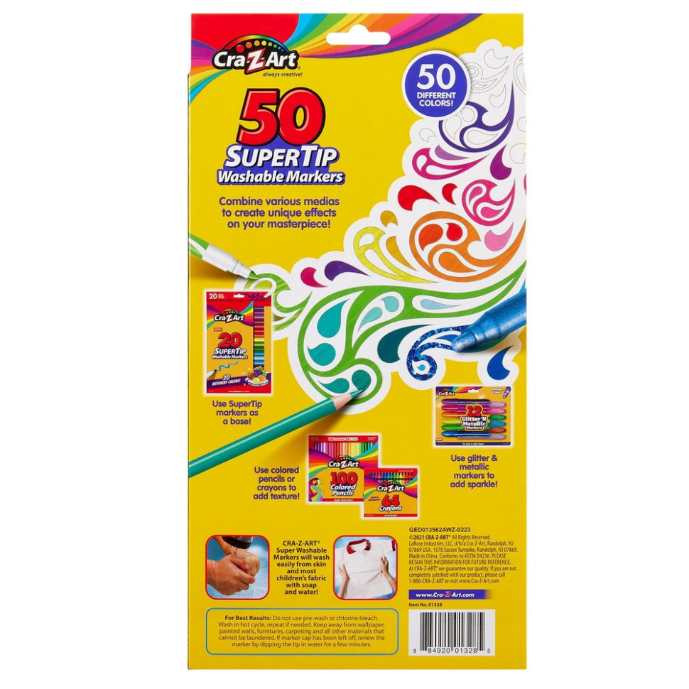 Дитячі маркери легкозмивні Cra-Z-Art 01328CRA 50 штук