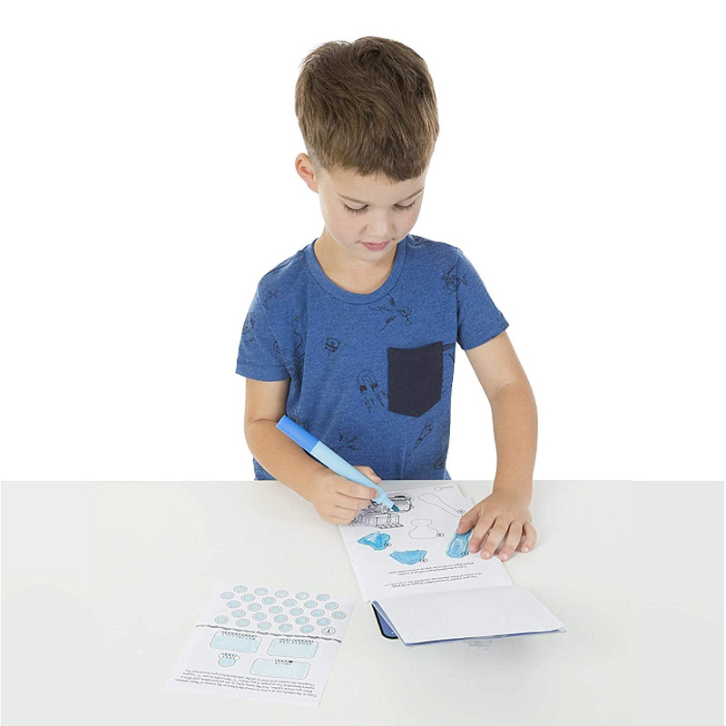 Водная раскраска с задачами 