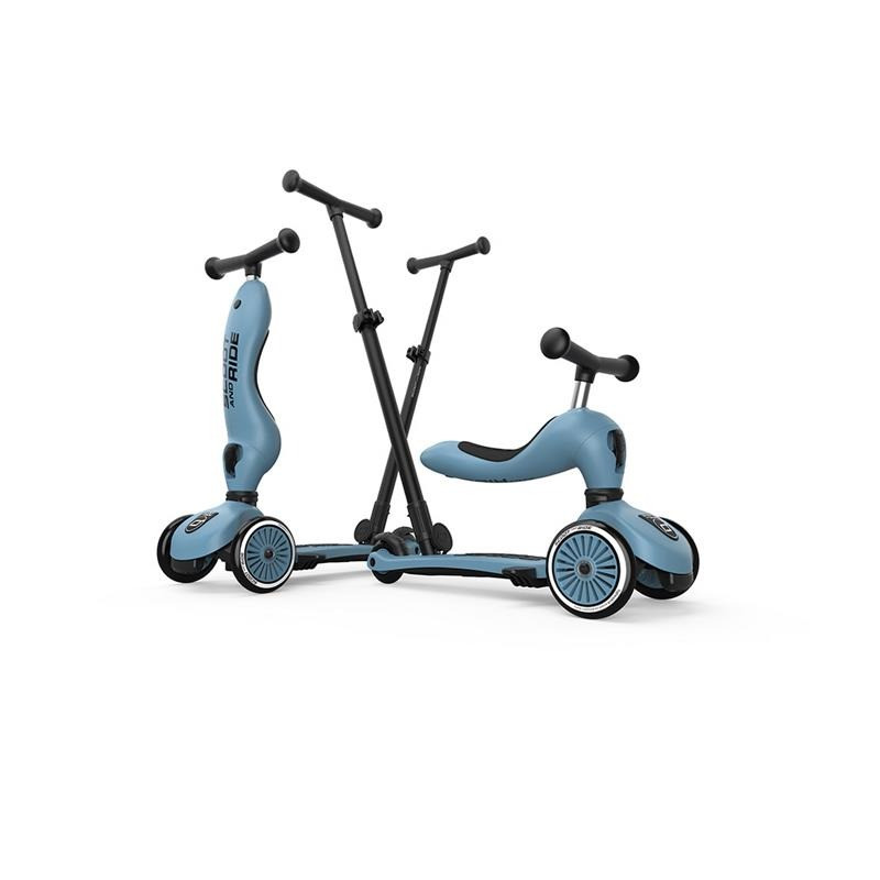 Дитячий триколісний самокат Highwaykick-1 Push and Go Scoot and Ride SR-240527-STEEL