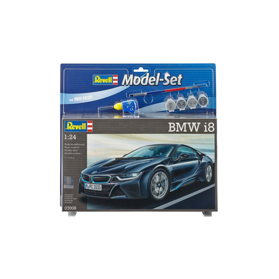 Збірна модель-копія набір Автомобіль BMW i8 Revell RVL-67008 рівень 4, 1:24