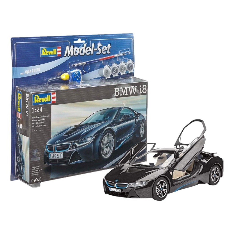 Збірна модель-копія набір Автомобіль BMW i8 Revell RVL-67008 рівень 4, 1:24