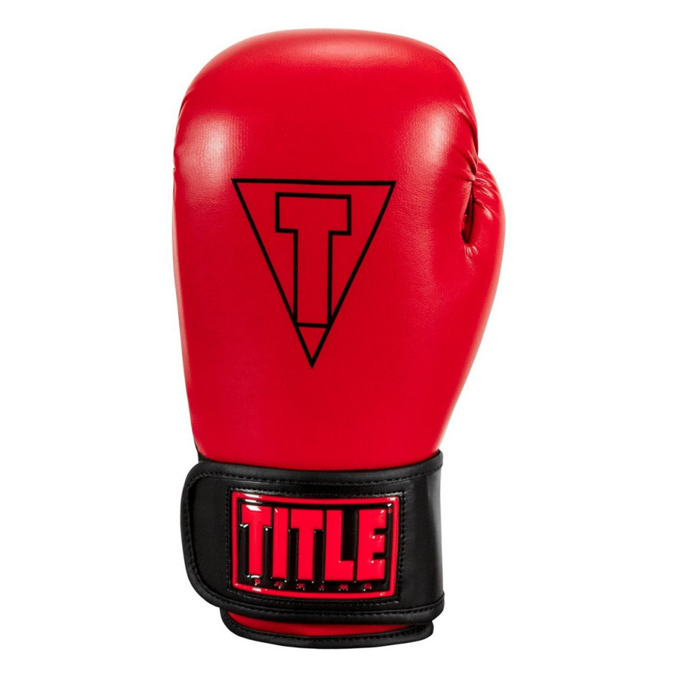Боксерські рукавиці Boxing Vegan Gloves TITLE VGFBG 14 oz RD/BK 14 унцій (капа в комплекті)
