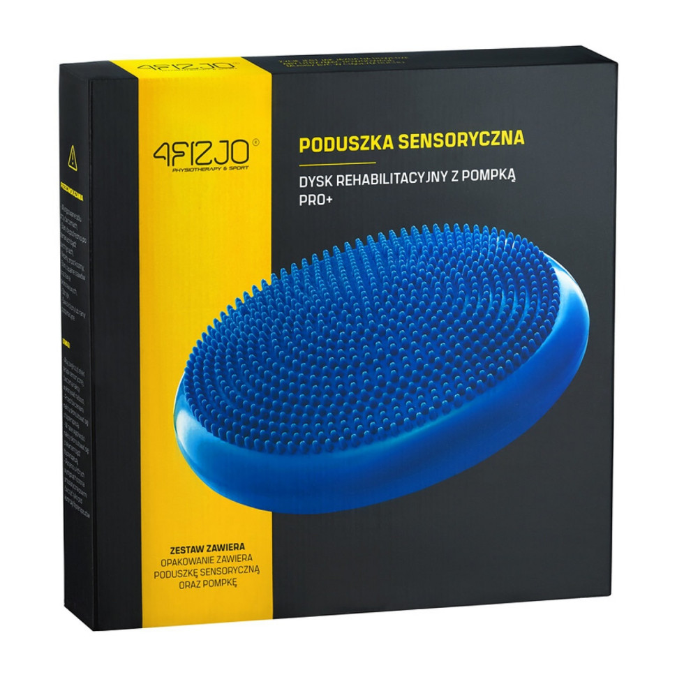 Балансувальна подушка-диск PRO+ 4FIZJO 4FJ0022, 33 см (сенсомоторна) масажна, Blue