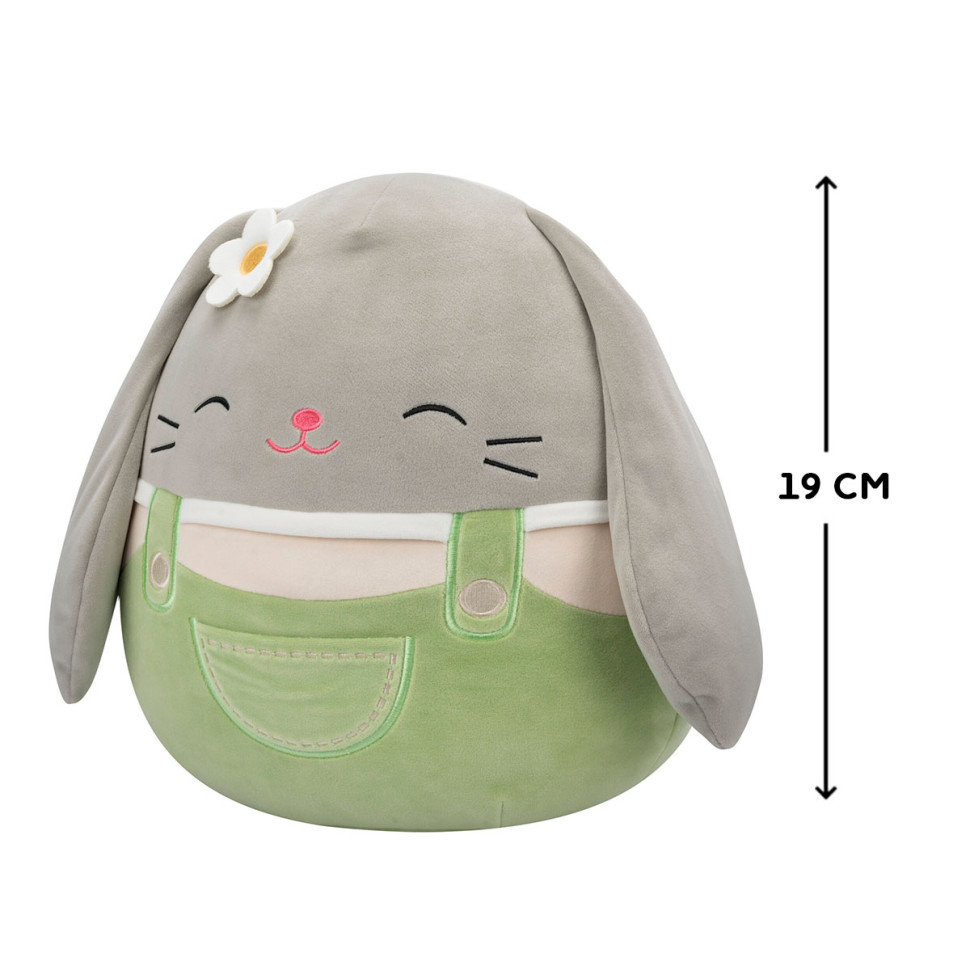 Мягкая игрушка Зайчик Блейк с ромашкой Squishmallows SQER00948, 19 см