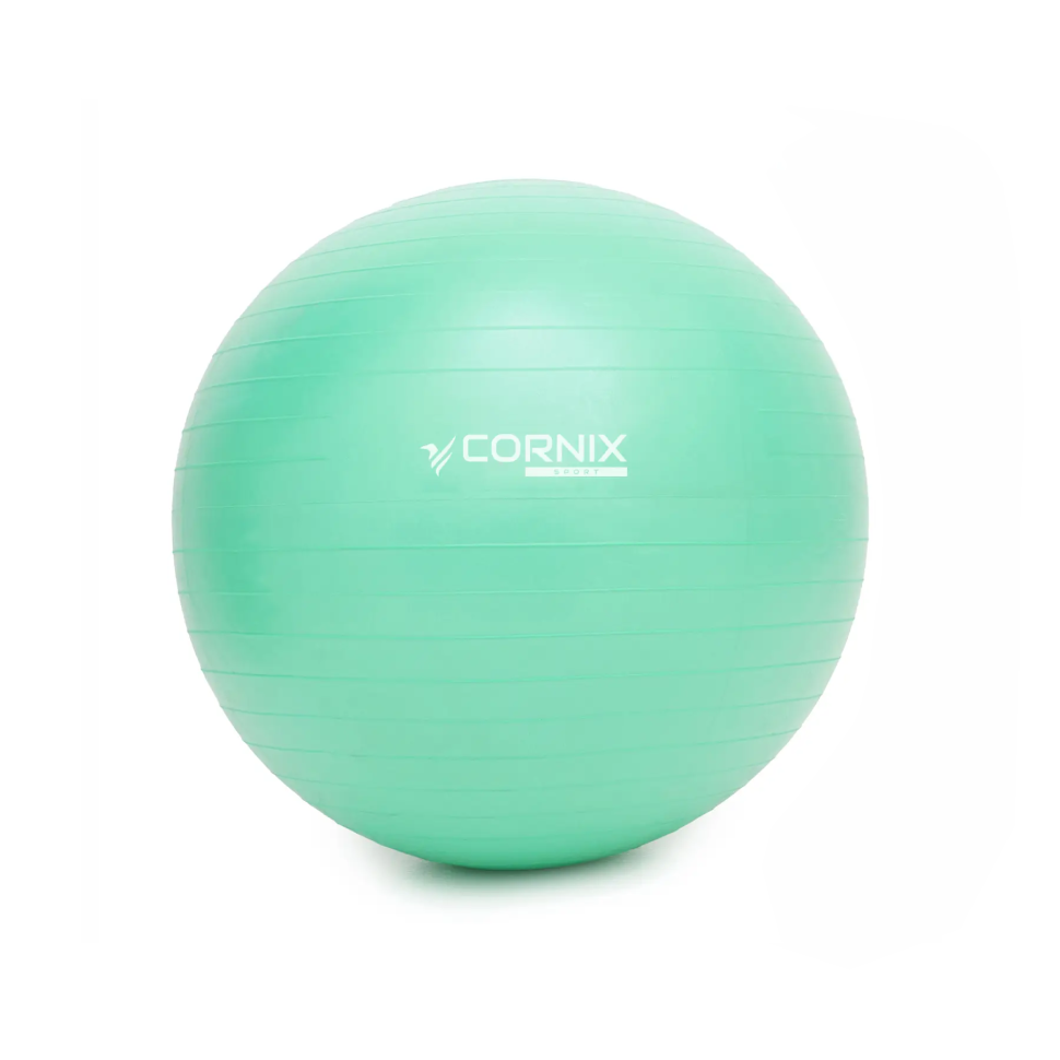 М'яч для фітнесу Anti-Burst Cornix XR-0363 м'ятний 55 см