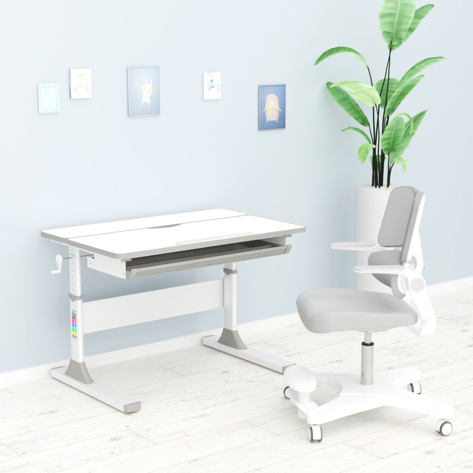 Детская парта Edmonton Multicolor Mealux BD-610 W/MC + G Lite