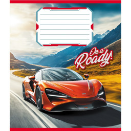 Тетрадь ученическая "В дорогу" Leader 012-520163L-4 в линию, 12 листов 