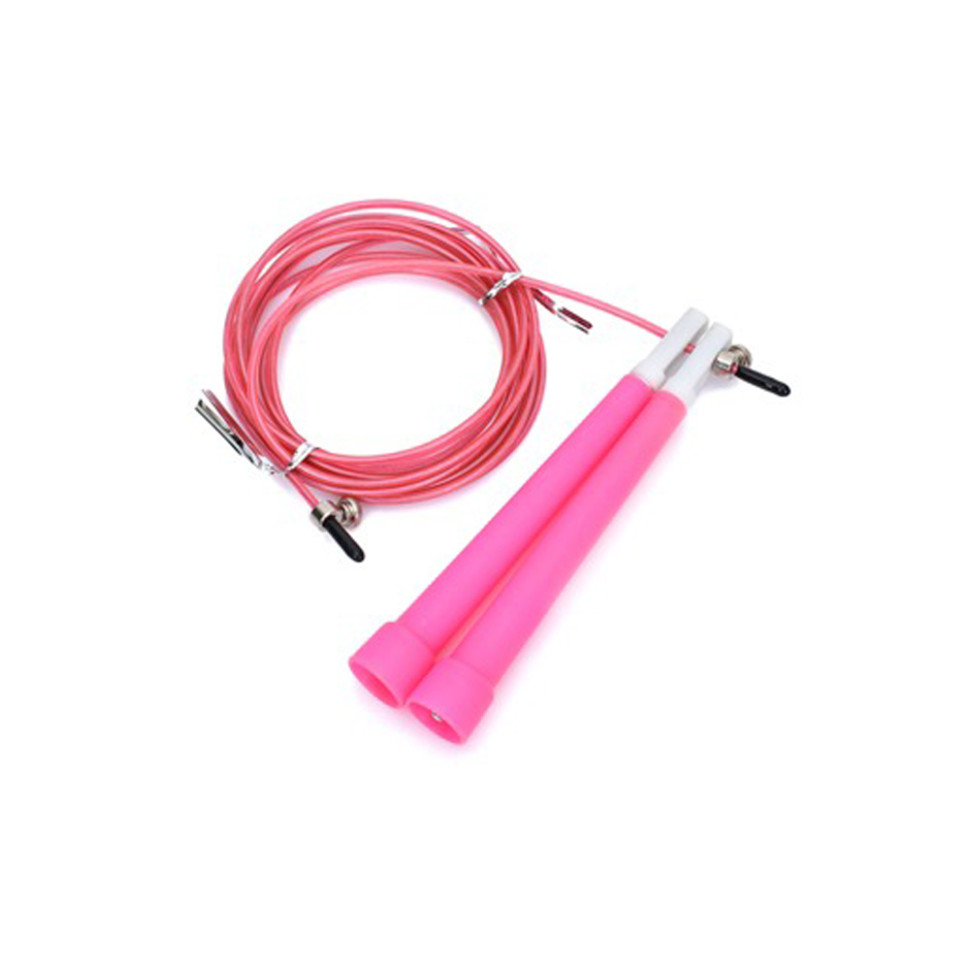 Скакалка швидкісна Bambi MS 3765(Pink) 290 см, ручка пластик, мотузка гума+метал