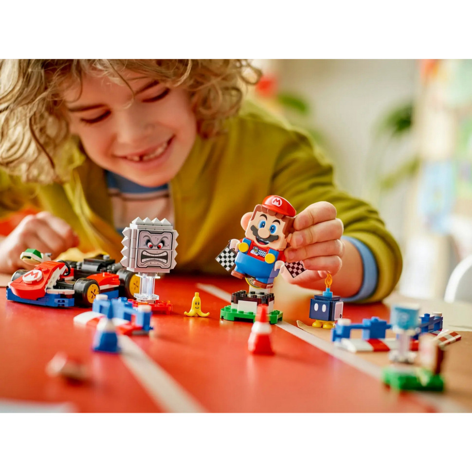 Конструктор Super Mario Mario Kart – Interactive LEGO 72043, 278 деталей